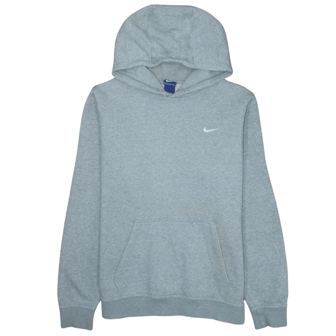 Nike 90's Swoosh Pullover Hoodie Large Grey sold by Vintage Club