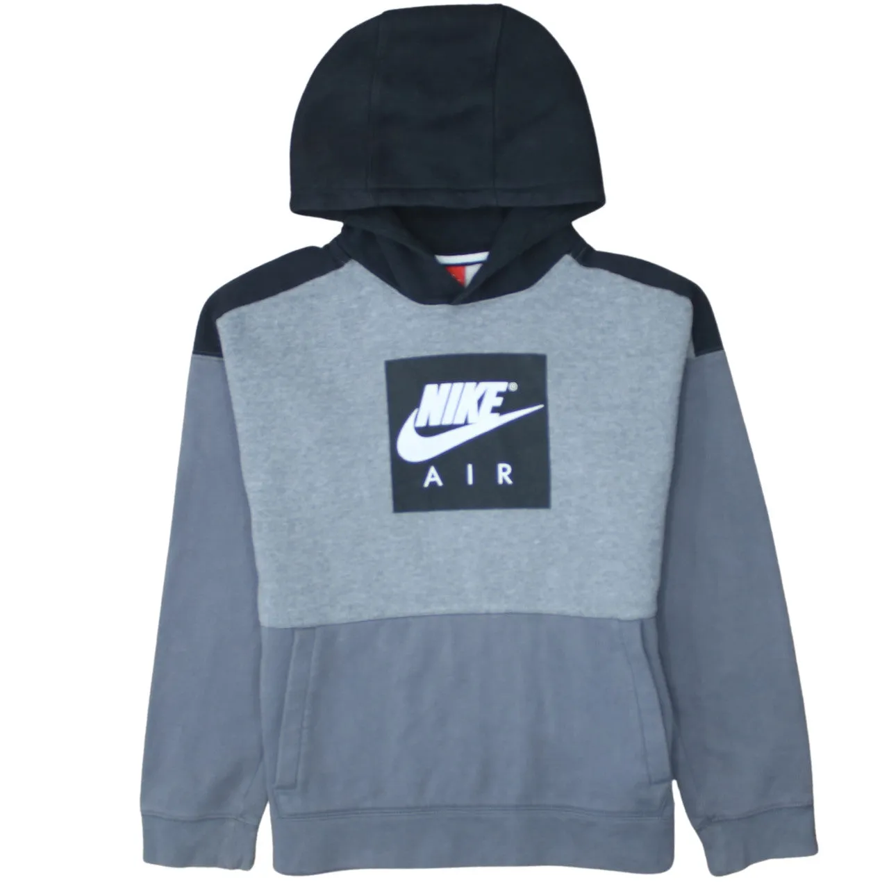 Nike 90's Center Middle Swoosh Pullover Hoodie XLarge Grey sold by Vintage Club