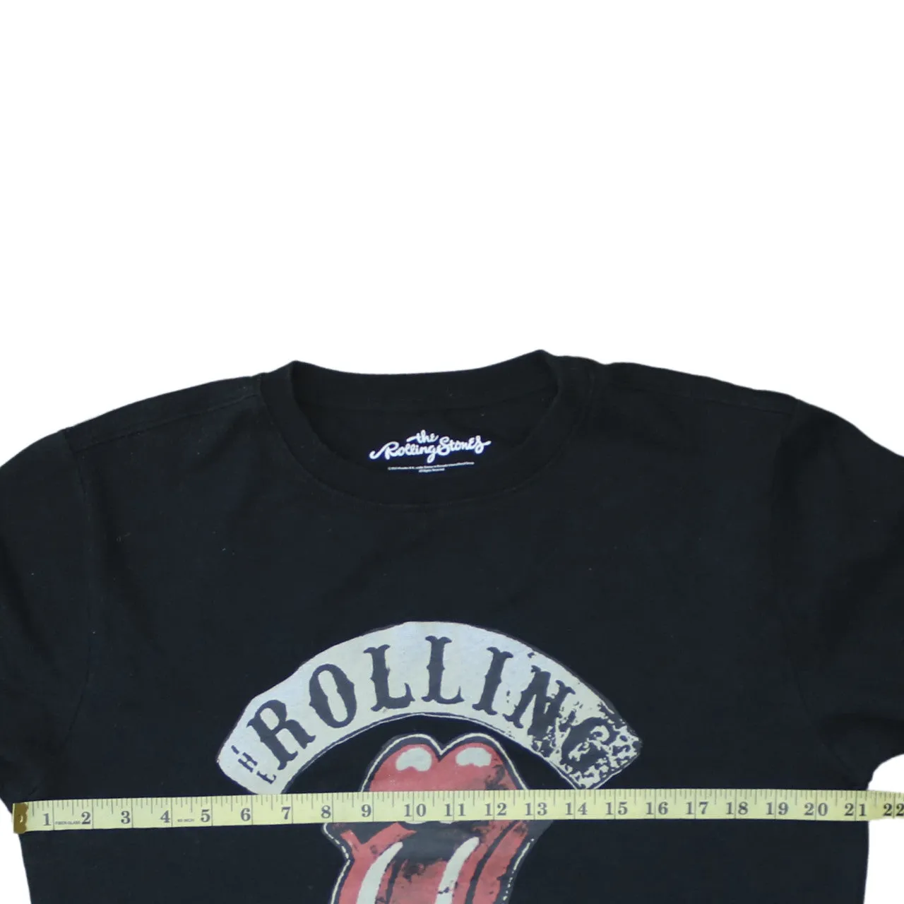 The Rolling Stones 90's Spellout Crew Neck Sweatshirt Small Black sold by Vintage Club product image thumbnail 5