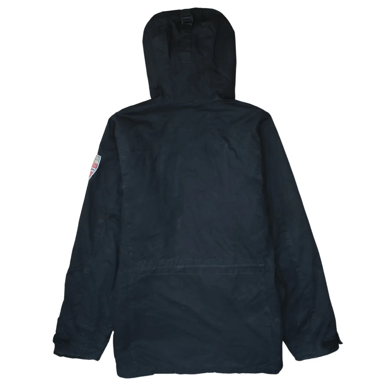 Helly Hansen 90's Hooded Full Zip Up Windbreaker Medium Black sold by Vintage Club product image thumbnail 2
