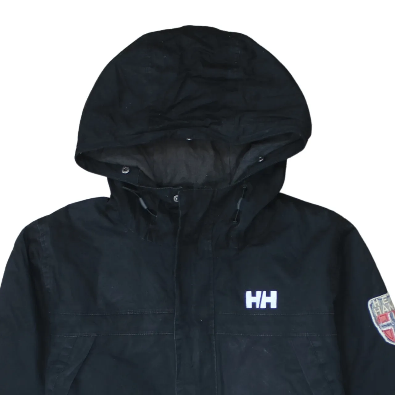 Helly Hansen 90's Hooded Full Zip Up Windbreaker Medium Black sold by Vintage Club product image thumbnail 3