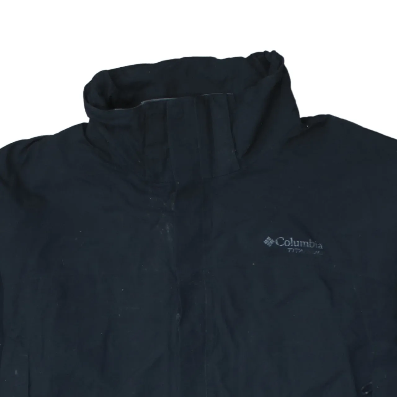 Columbia 90's Plain Full Zip Up Windbreaker XXLarge (2XL) Black sold by Vintage Club product image thumbnail 3