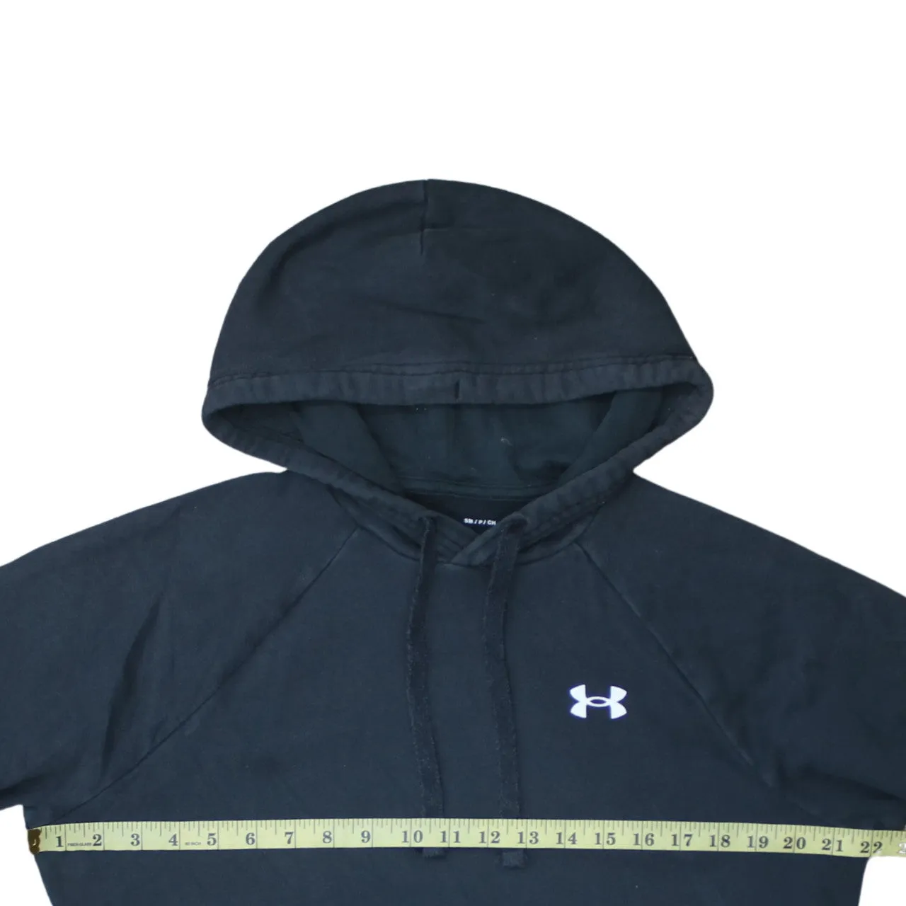 Under Armour Black Hoodie Men's Small Embroidered Chest Logo Front Pocket Pullover Sweatshirt sold by Vintage Club product image thumbnail 5