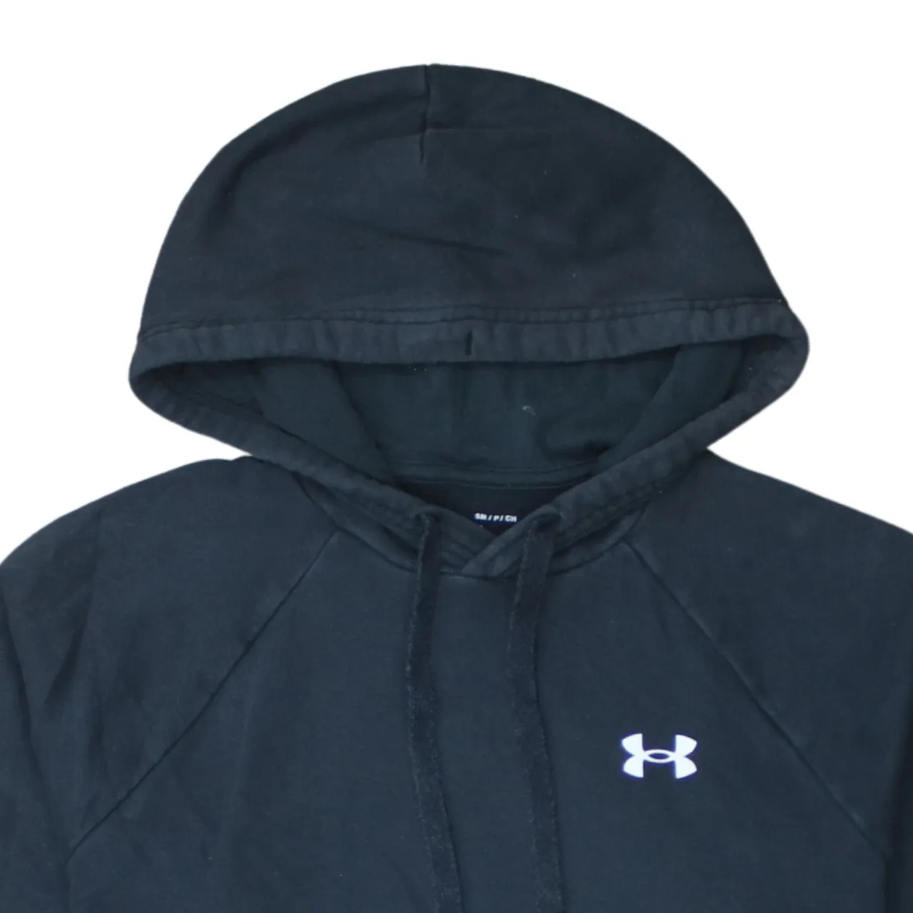 Under Armour Black Hoodie Men's Small Embroidered Chest Logo Front Pocket Pullover Sweatshirt sold by Vintage Club product image thumbnail 3