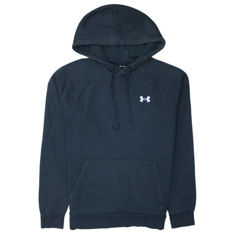 Under Armour Black Hoodie Men's Small Embroidered Chest Logo Front Pocket Pullover Sweatshirt sold by Vintage Club