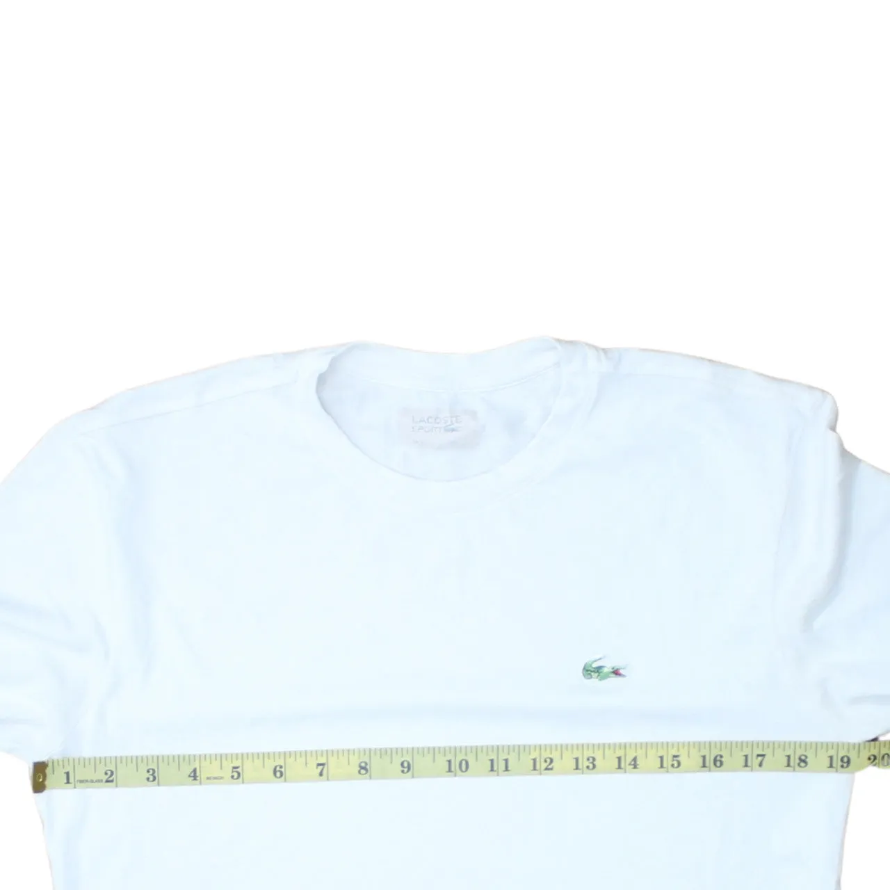 Lacoste 90's Lightweight Crew Neck Sweatshirt XSmall White sold by Vintage Club product image thumbnail 5