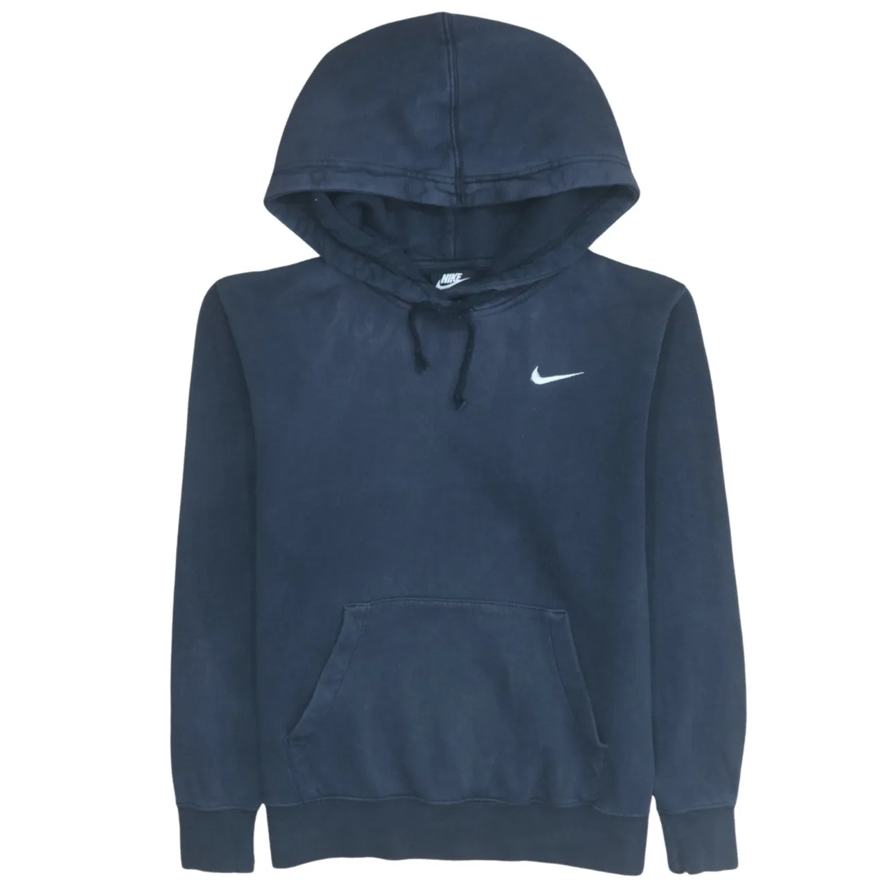 Nike 90's Swoosh Pullover Hoodie Small Black sold by Vintage Club