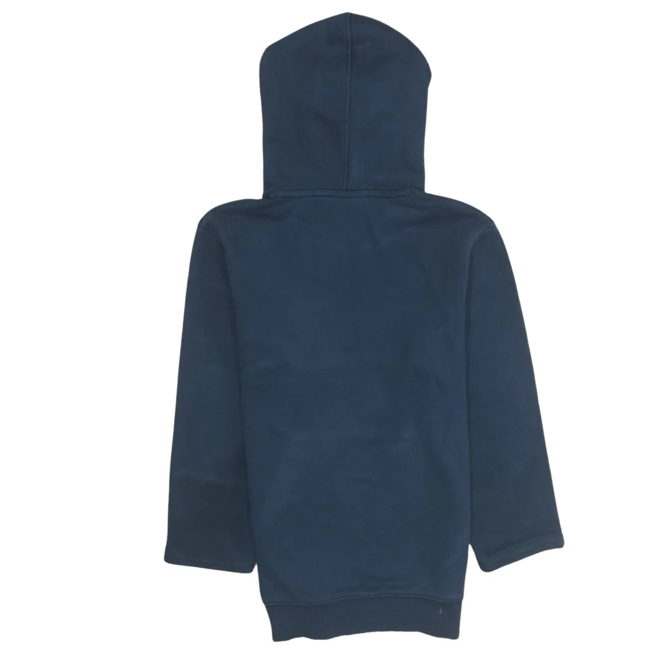 Napapijri Navy Blue Hoodie Men's Small Printed Logo Front Pocket Pullover Sweatshirt sold by Vintage Club product image thumbnail 2