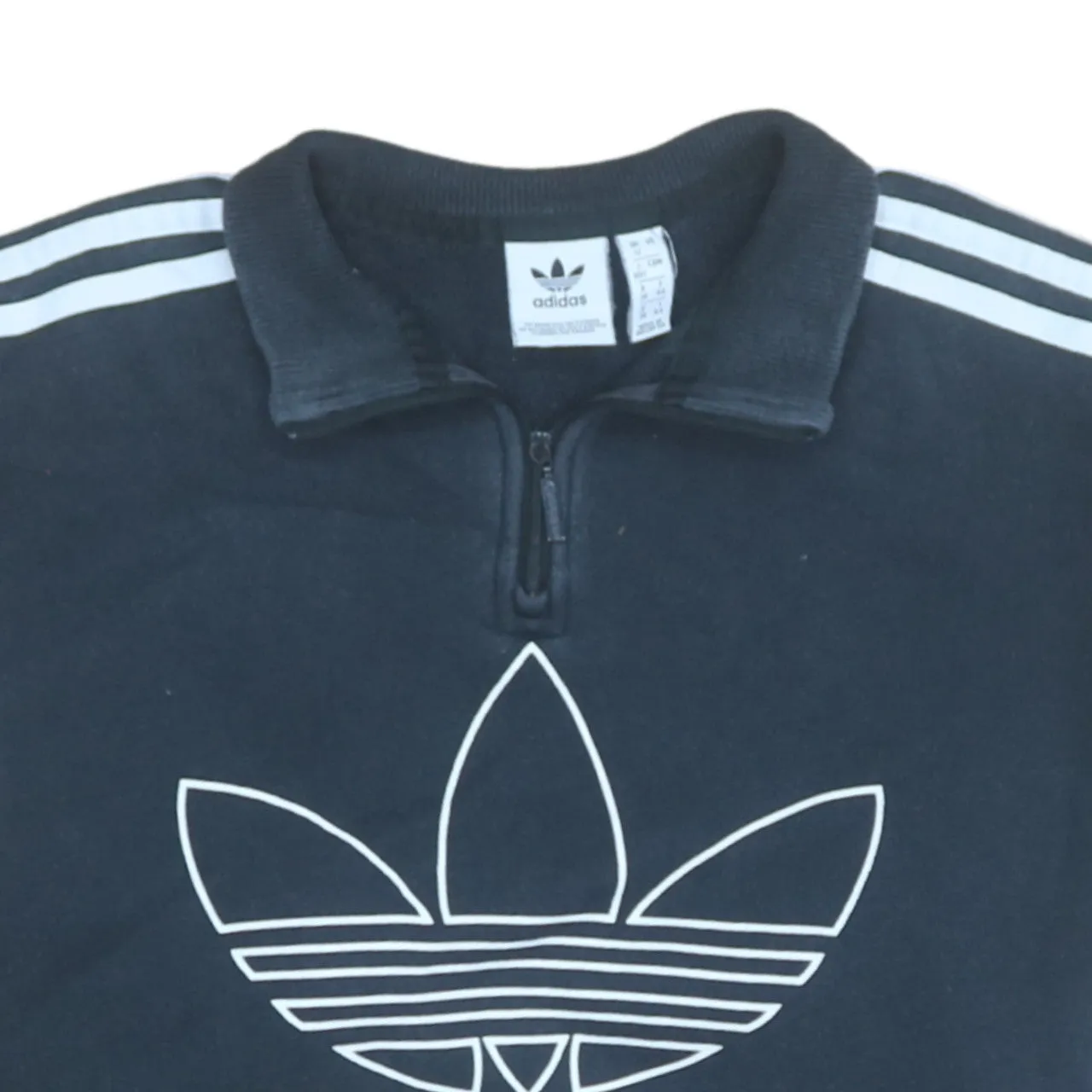 Adidas 90's Spellout Quarter Zip Sweatshirt XXLarge Black sold by Vintage Club product image thumbnail 3
