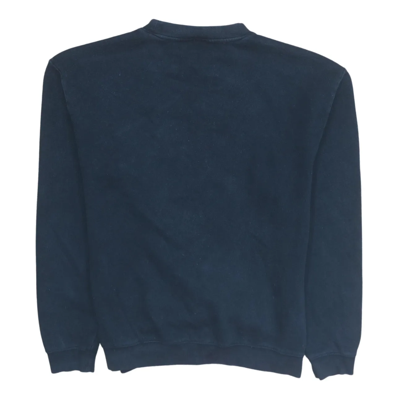 Fila Black Sweatshirt Men’s Small Embroidered Front Logo Ribbed Cuffs Crewneck Pullover sold by Vintage Club product image thumbnail 2