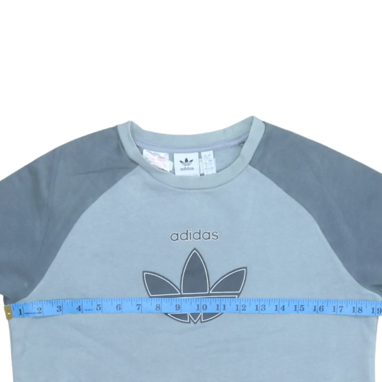 Adidas 90's Spellout Crew Neck Sweatshirt Large Grey sold by Vintage Club product image thumbnail 5