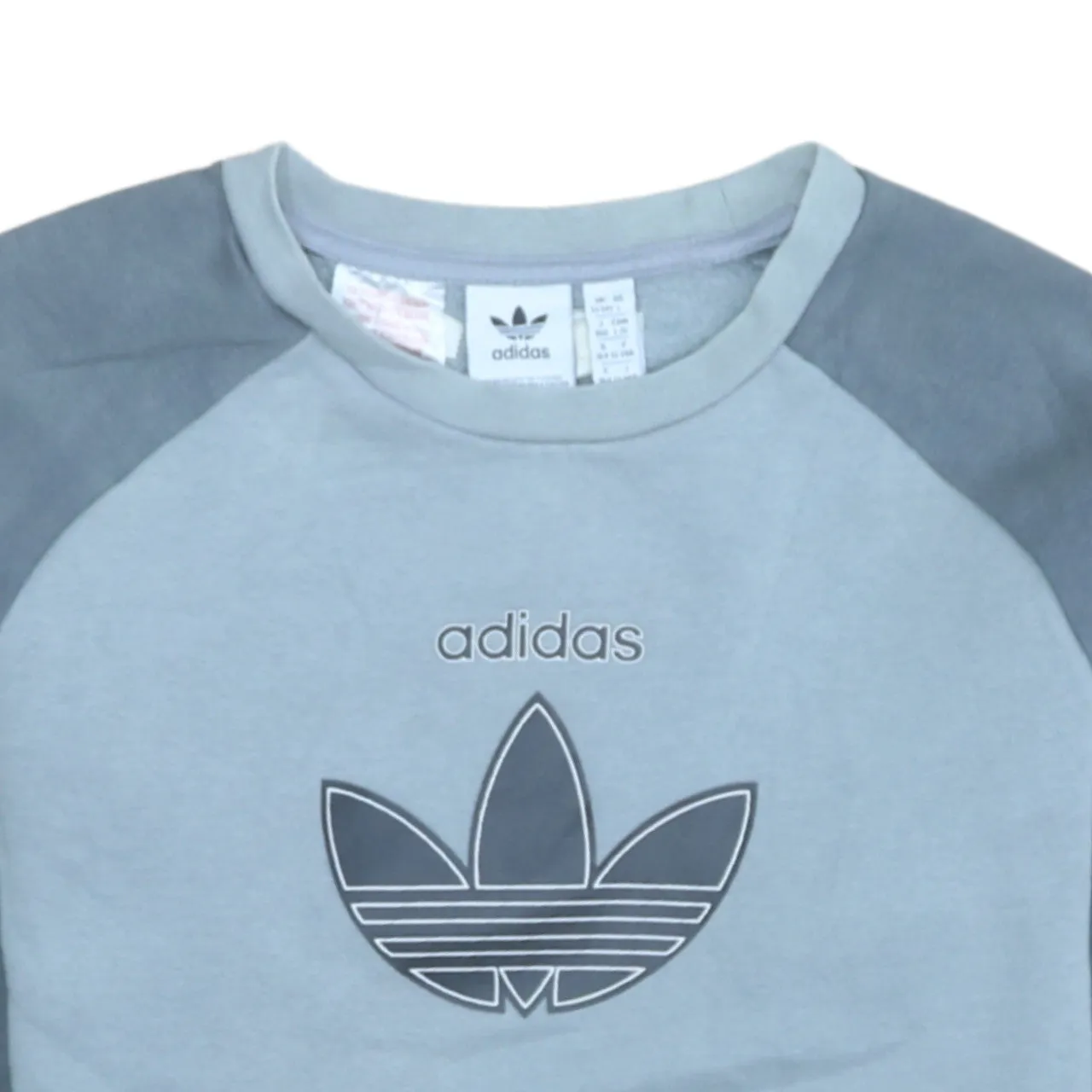 Adidas 90's Spellout Crew Neck Sweatshirt Large Grey sold by Vintage Club product image thumbnail 3