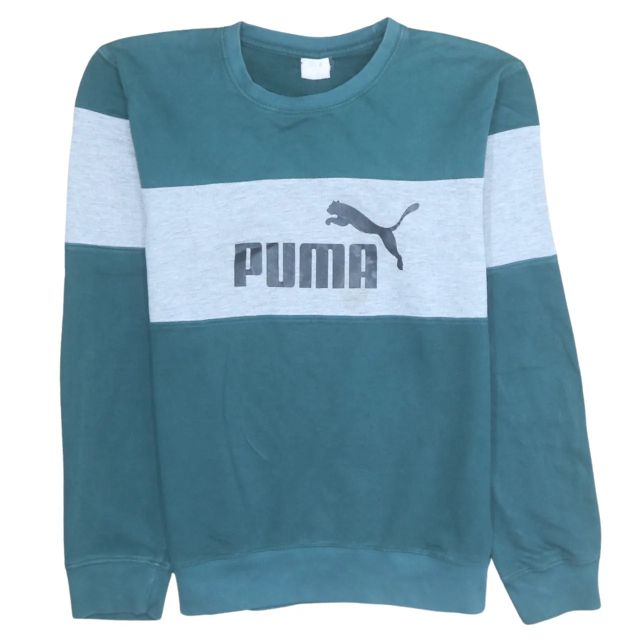 Puma 90's Spellout Crew Neck Sweatshirt XLarge Green sold by Vintage Club
