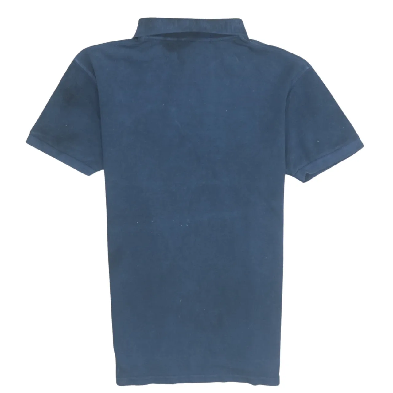 Polo Ralph Lauren 90's Short Sleeves Quarter Button Polo Shirt Medium Navy Blue sold by Vintage Club product image thumbnail 2