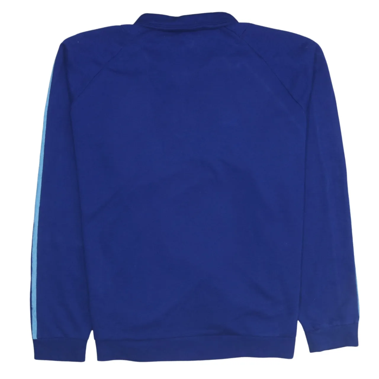 Adidas 90's Striped Sleeve Quarter Zip Sweatshirt XXLarge (2XL) Blue sold by Vintage Club product image thumbnail 2