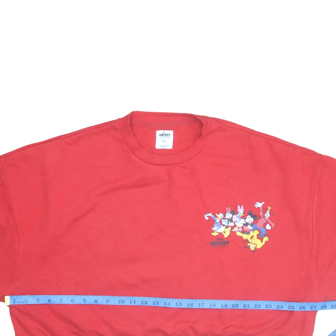 Disney 90's Mickey Mouse & Friends Crew Neck Sweatshirt Large Red sold by Vintage Club product image thumbnail 5