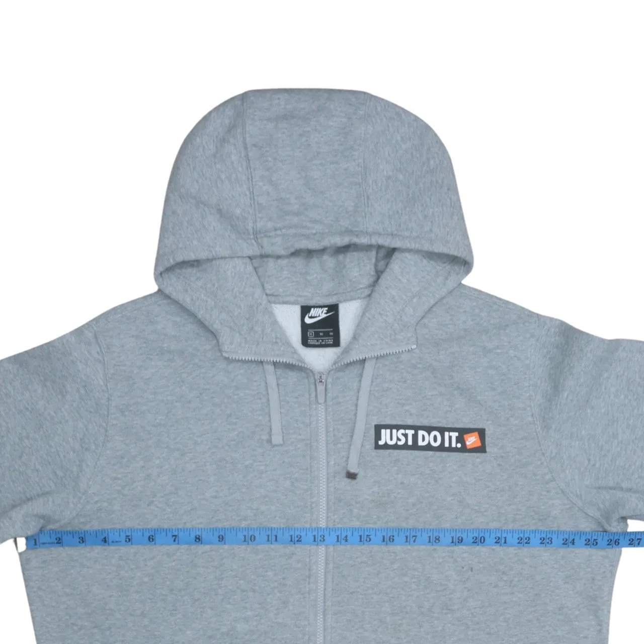 Nike 90's Swoosh Full Zip Up Hoodie XLarge Grey sold by Vintage Club product image thumbnail 5