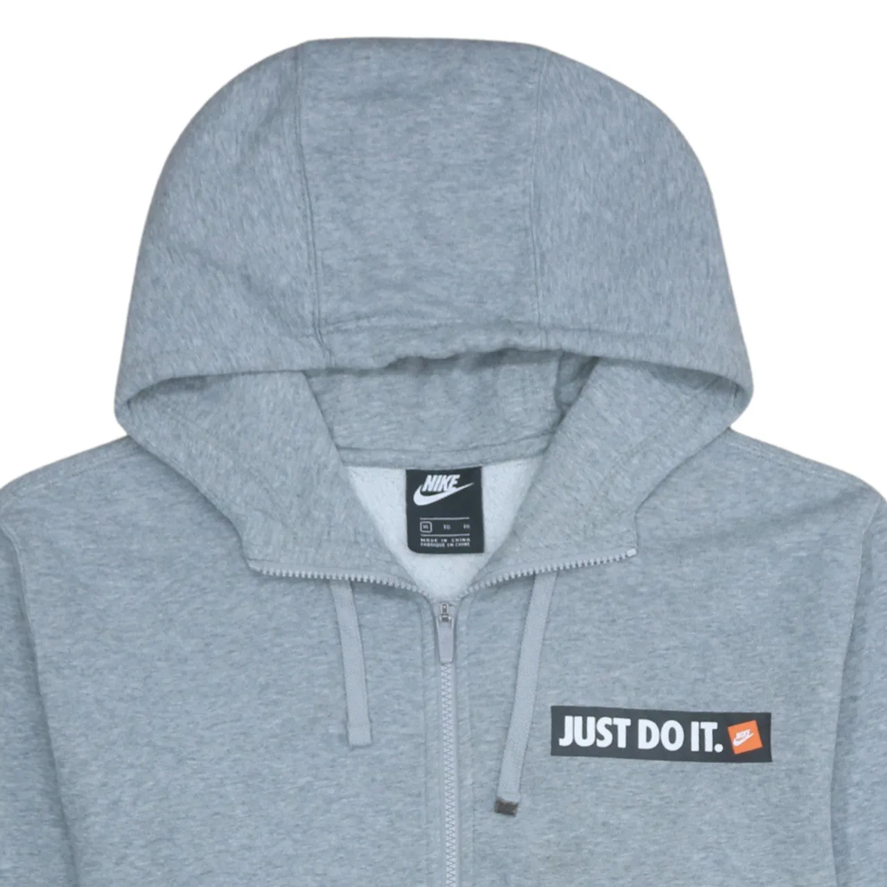 Nike 90's Swoosh Full Zip Up Hoodie XLarge Grey sold by Vintage Club product image thumbnail 3