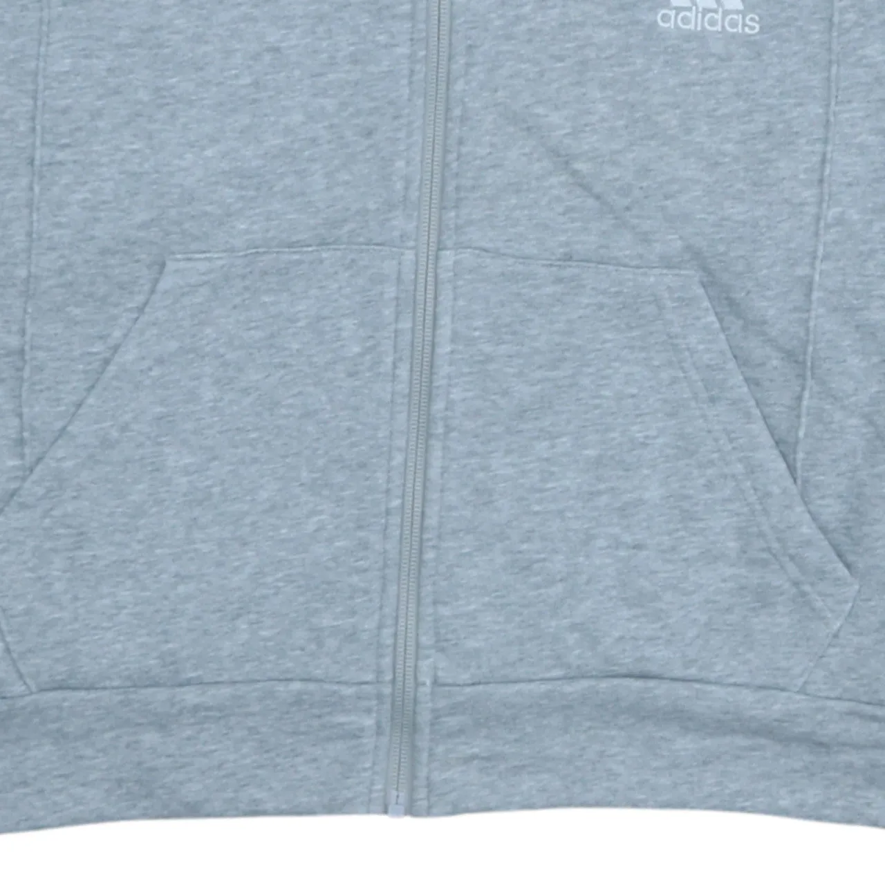 Adidas 90's Striped Sleeve Full Zip Up Hoodie Medium Grey sold by Vintage Club product image thumbnail 4