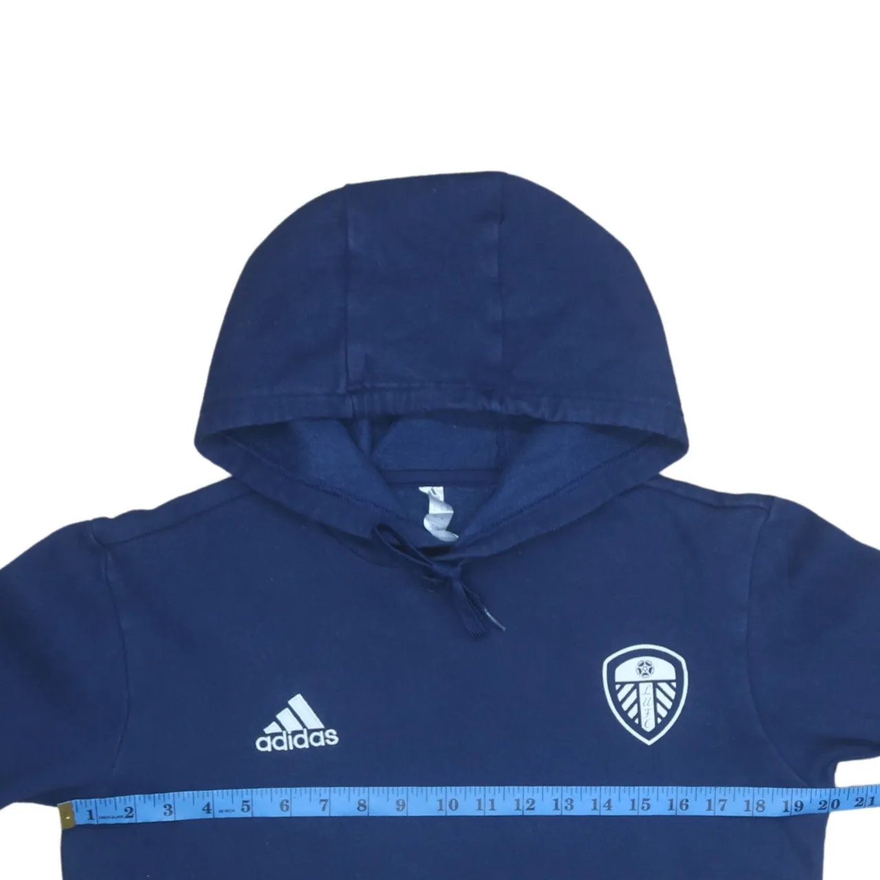 Adidas 90's Drawstring Pockets Pullover Hoodie Small Navy Blue sold by Vintage Club product image thumbnail 5