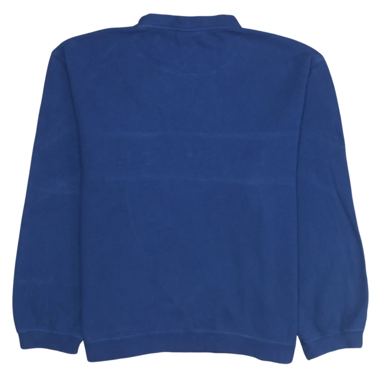 Lacoste 90's Spellout Crew Neck Sweatshirt Large Navy Blue sold by Vintage Club product image thumbnail 2