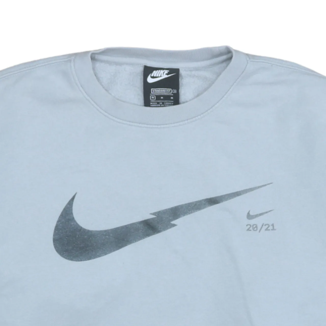 Nike 90's Center Middle Swoosh Crew Neck Sweatshirt Medium Grey sold by Vintage Club product image thumbnail 3