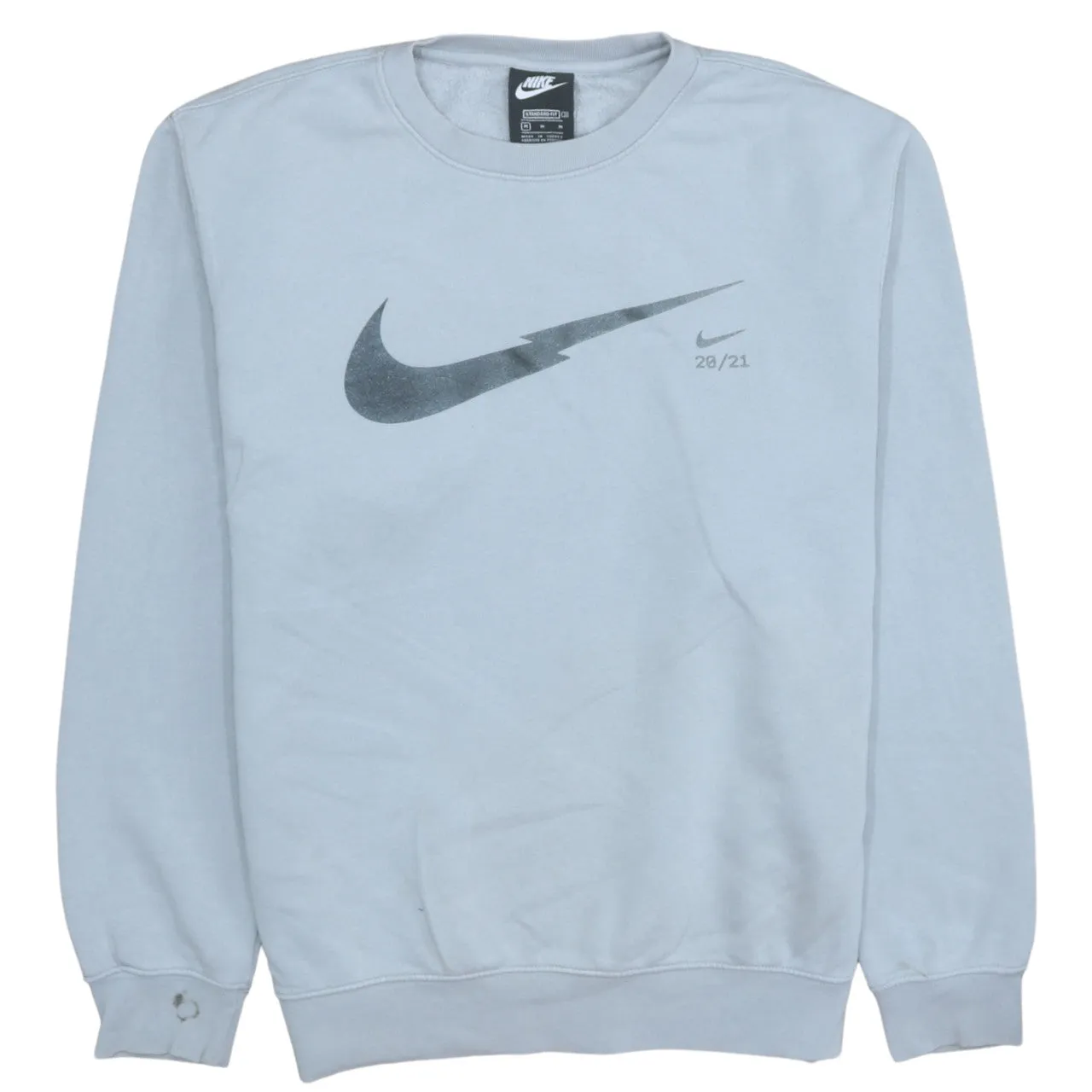 Nike 90's Center Middle Swoosh Crew Neck Sweatshirt Medium Grey sold by Vintage Club