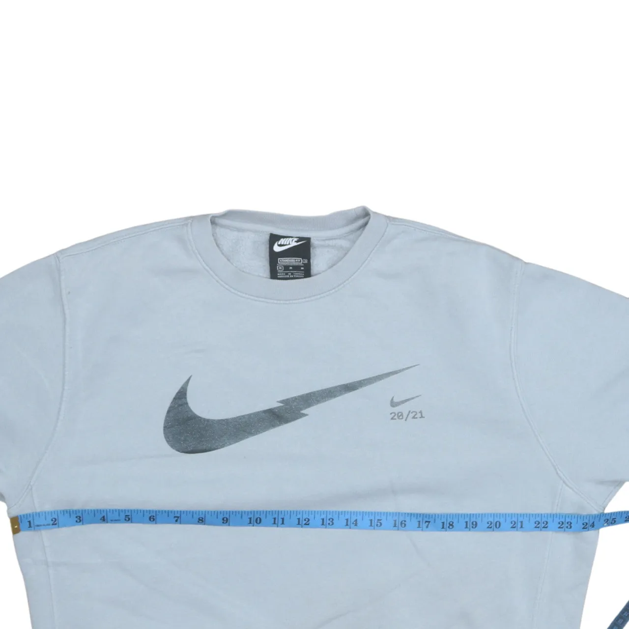 Nike 90's Center Middle Swoosh Crew Neck Sweatshirt Medium Grey sold by Vintage Club product image thumbnail 5