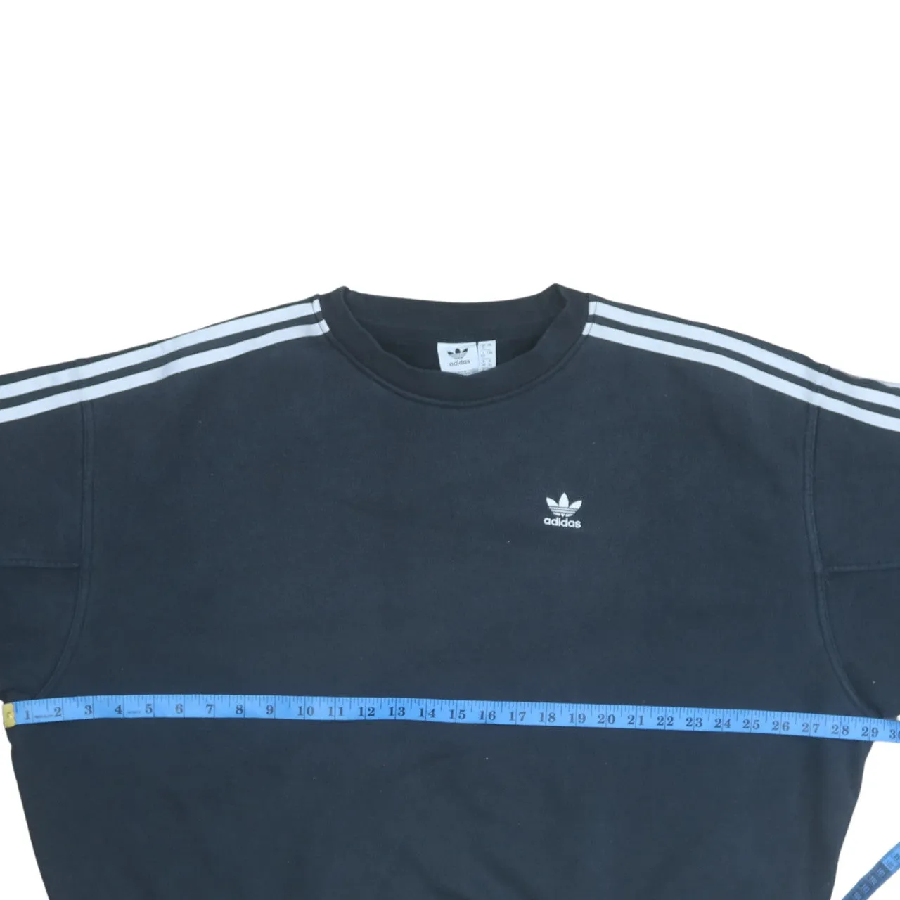 Adidas 90's Striped Sleeve Crew Neck Sweatshirt XXXXLarge Black sold by Vintage Club product image thumbnail 5