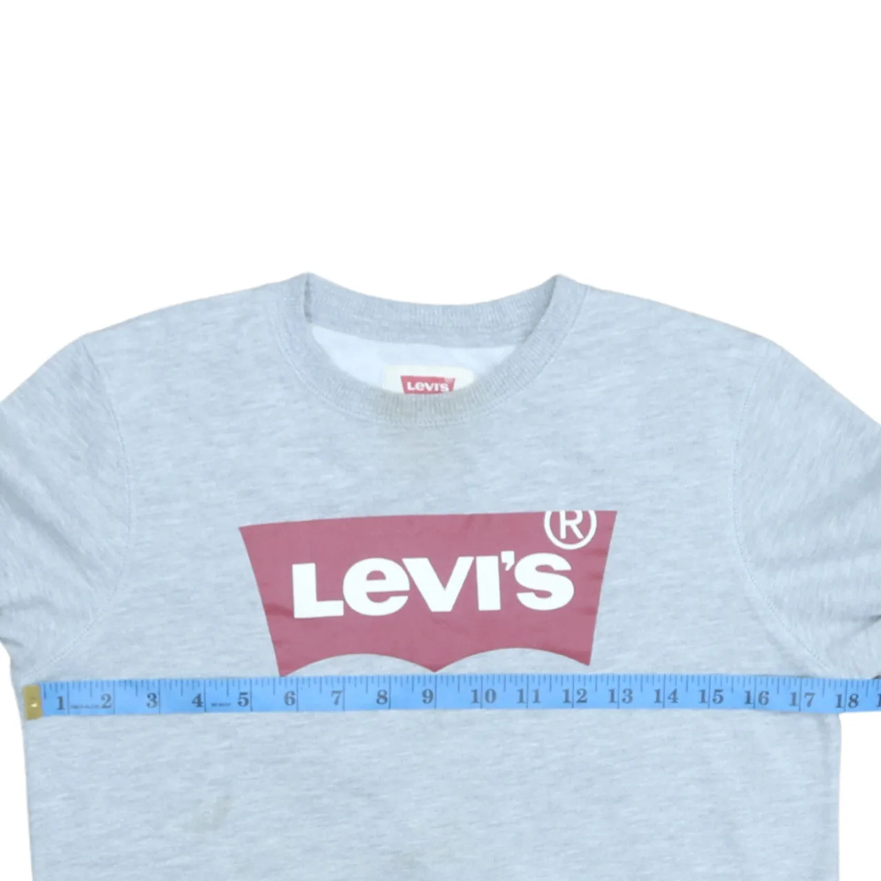 Levi's 90's Spellout Crew Neck Sweatshirt XSmall Grey sold by Vintage Club product image thumbnail 5