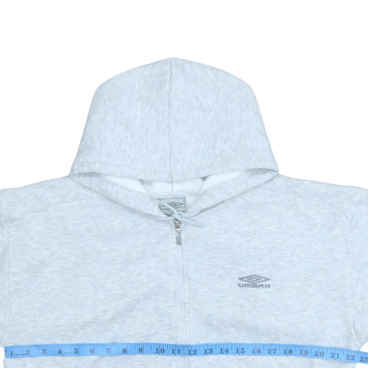 Umbro 90's Short Sleeves Full Zip Up Hoodie Small Grey sold by Vintage Club product image thumbnail 5