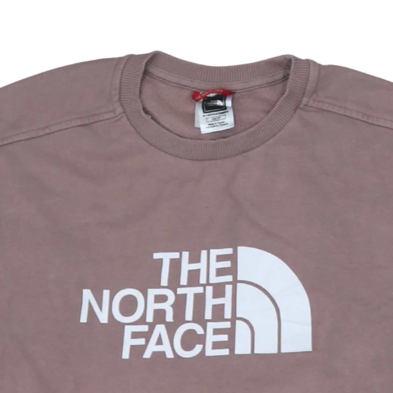 The North Face Mauve Sweatshirt Women's XSmall Printed Logo Crewneck Pullover Fleece Top sold by Vintage Club product image thumbnail 3