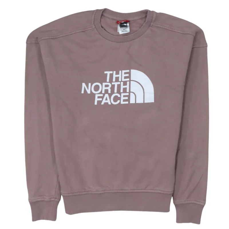 The North Face Mauve Sweatshirt Women's XSmall Printed Logo Crewneck Pullover Fleece Top made by The North Face