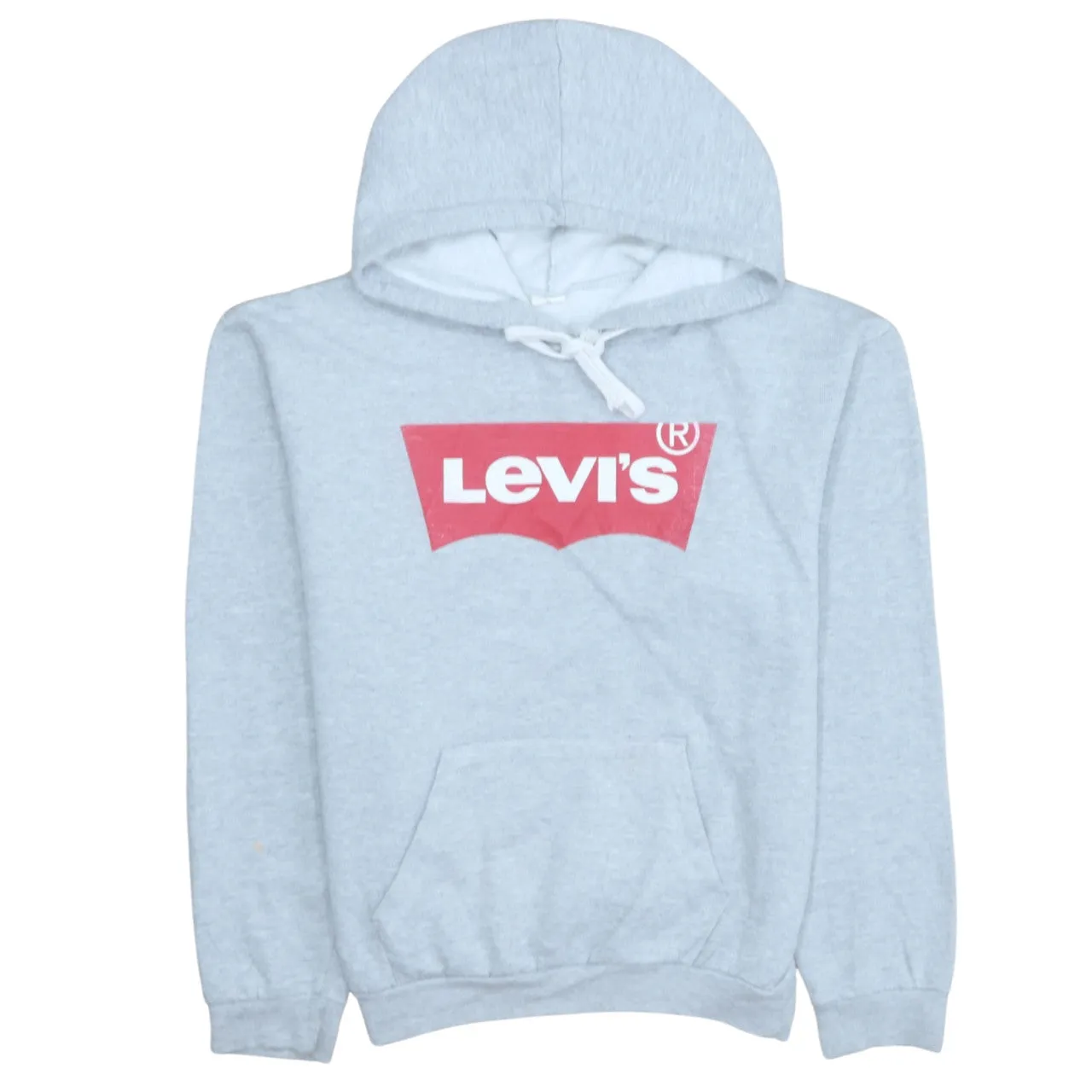 Levi's 90's Spellout Pullover Hoodie Medium Grey sold by Vintage Club