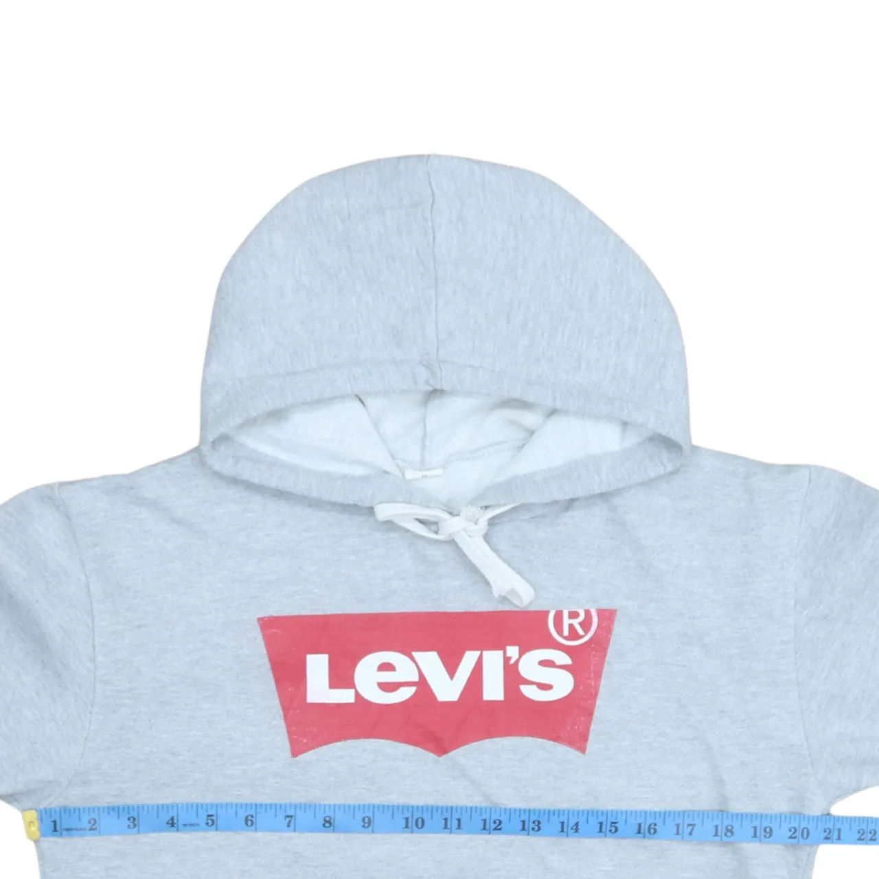 Levi's 90's Spellout Pullover Hoodie Medium Grey sold by Vintage Club product image thumbnail 5