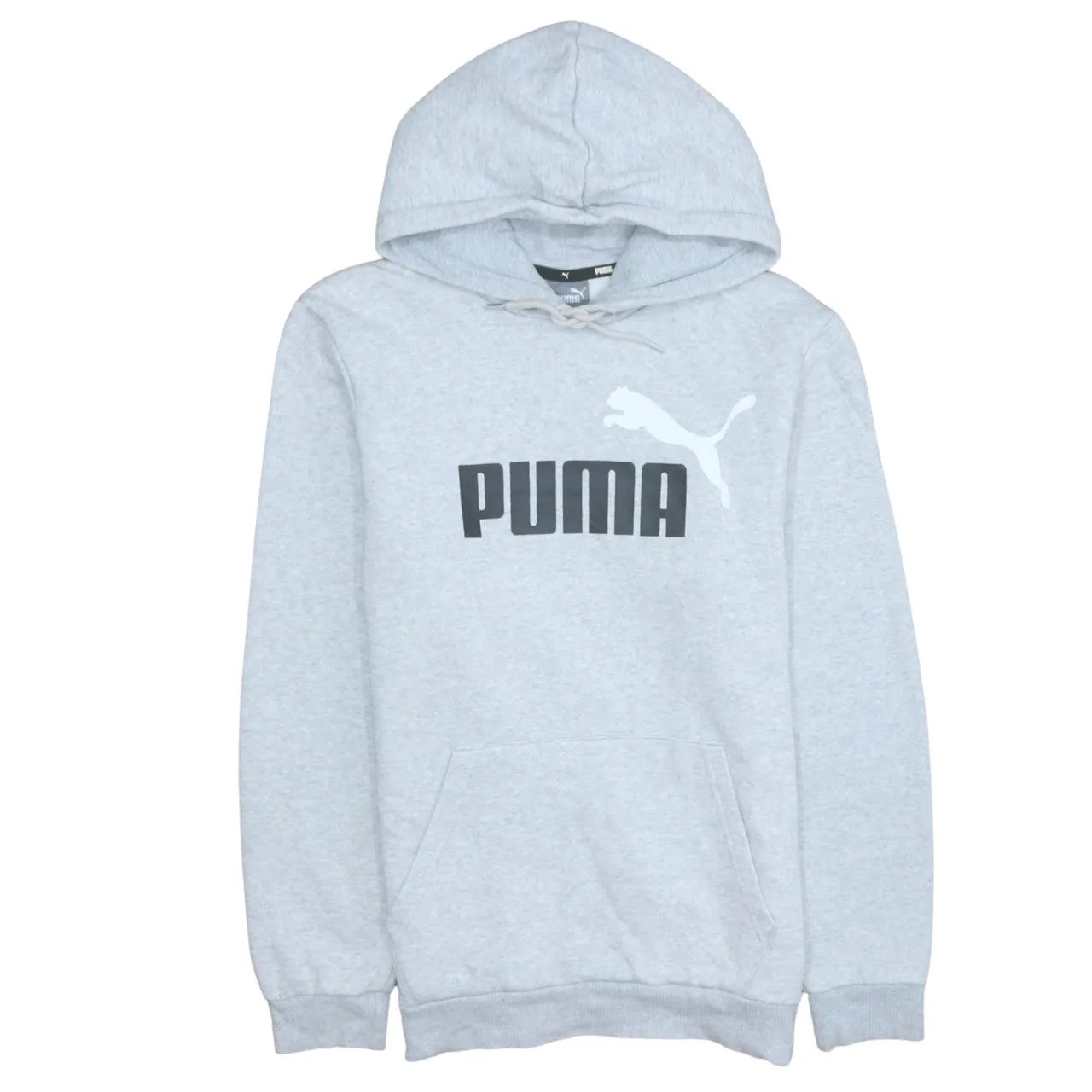 Puma 90's Spellout Pullover Hoodie Medium Grey sold by Vintage Club