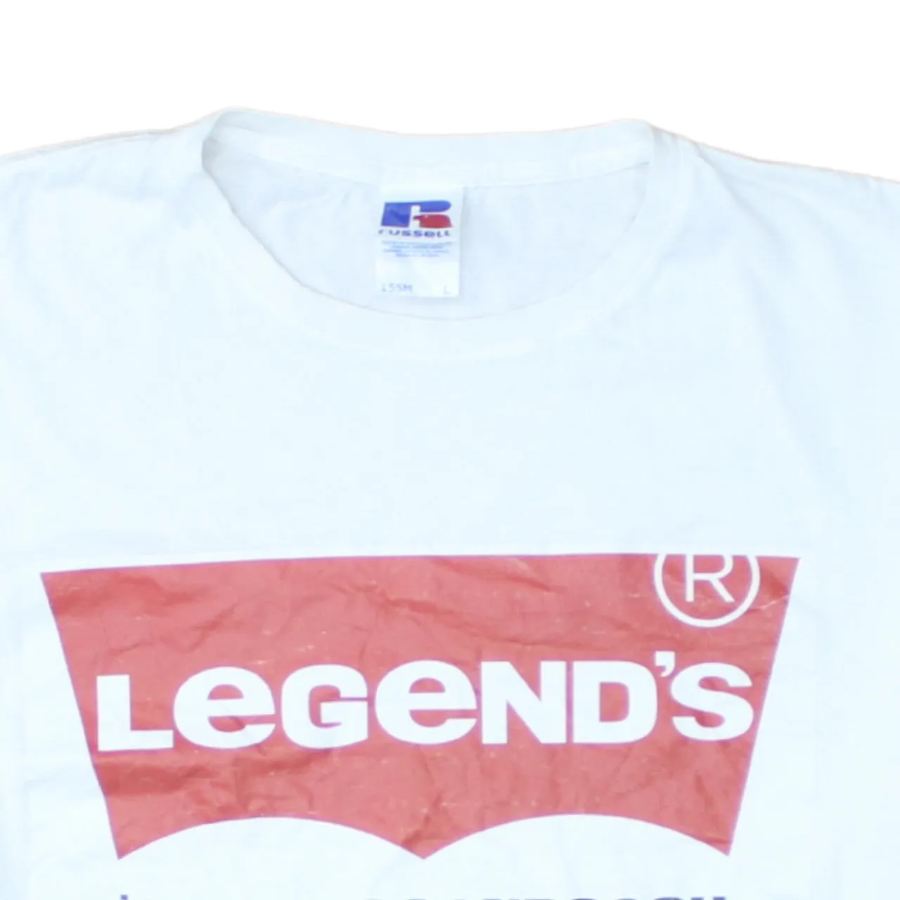 Russell Athletic 90's Short Sleeves Crew Neck T Shirt Large White sold by Vintage Club product image thumbnail 3