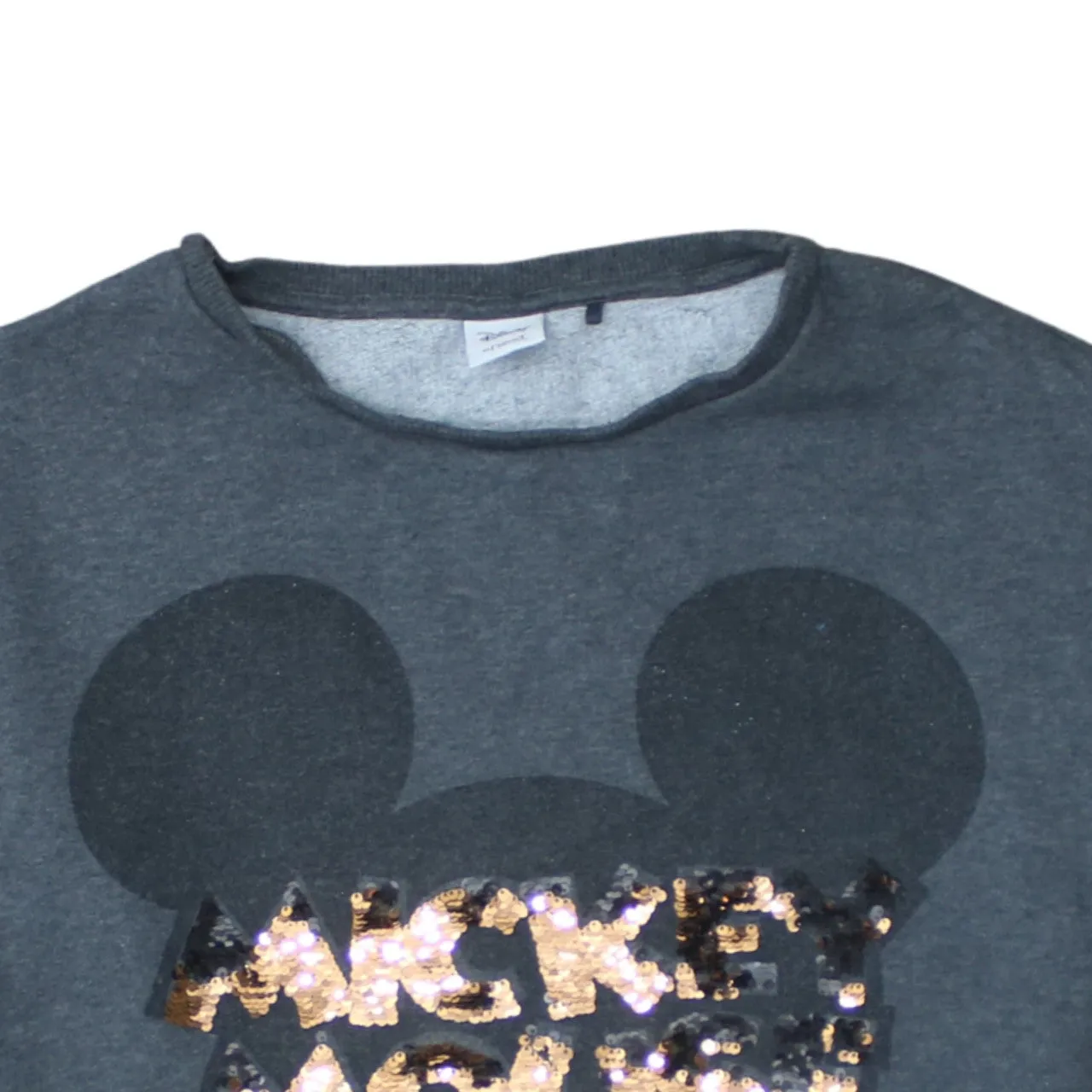 Disney 90's Mickey Mouse Crew Neck Sweatshirt Medium Grey sold by Vintage Club product image thumbnail 3