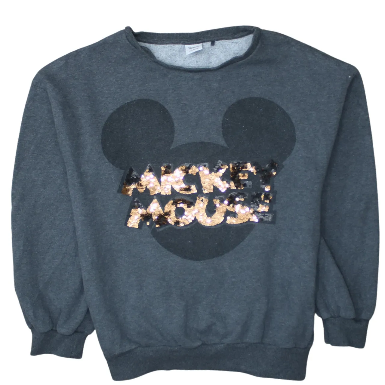 Disney 90's Mickey Mouse Crew Neck Sweatshirt Medium Grey sold by Vintage Club