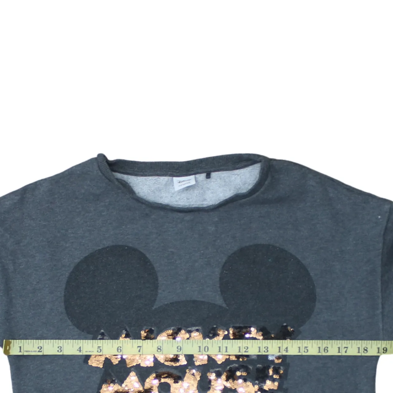 Disney 90's Mickey Mouse Crew Neck Sweatshirt Medium Grey sold by Vintage Club product image thumbnail 5
