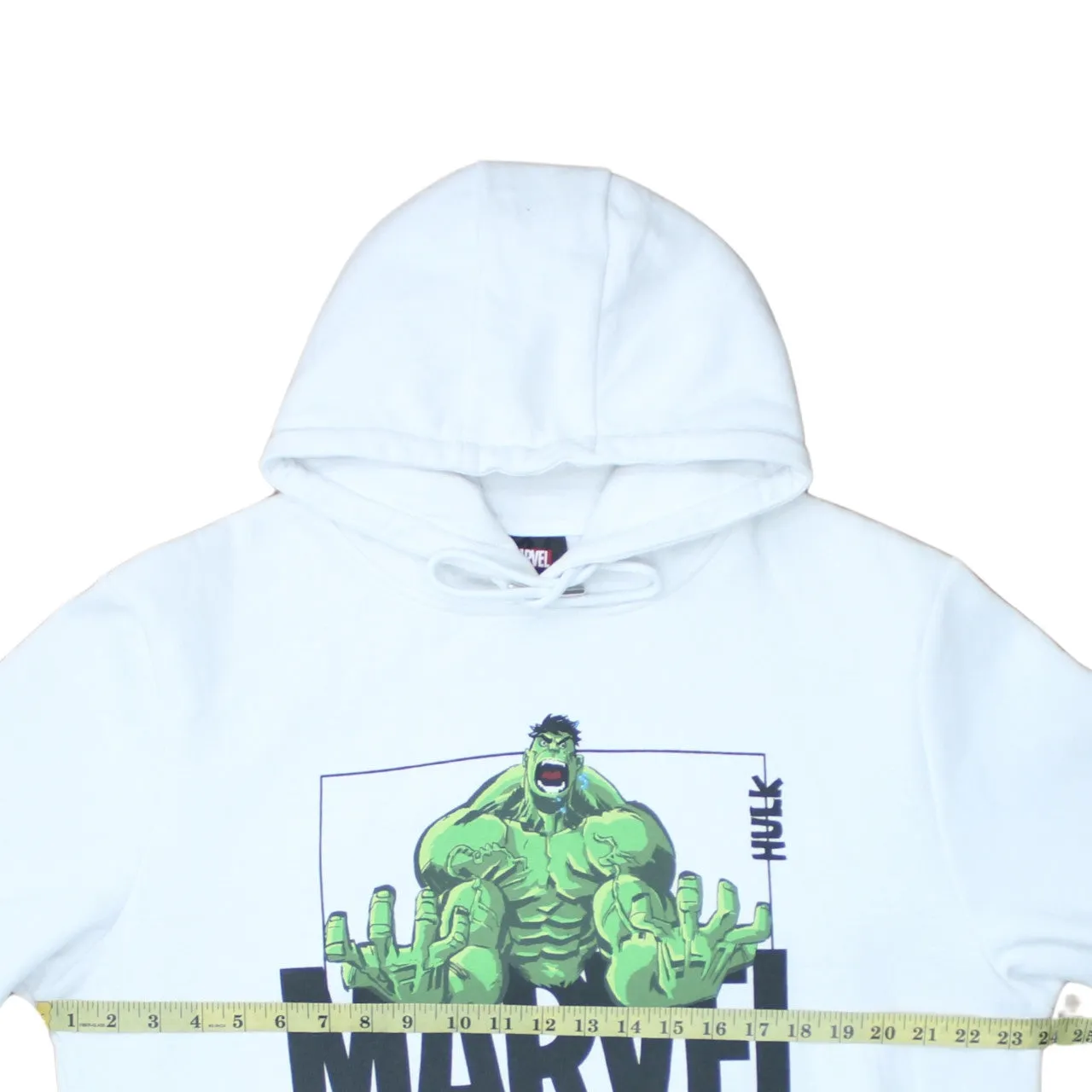 Marvel 90's Spellout Pullover Hoodie XXLarge (2XL) White sold by Vintage Club product image thumbnail 5