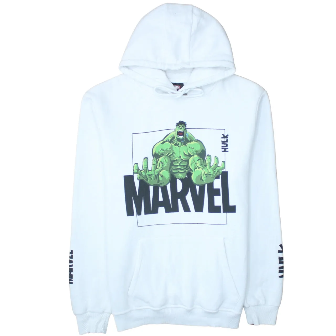 Marvel 90's Spellout Pullover Hoodie XXLarge (2XL) White sold by Vintage Club