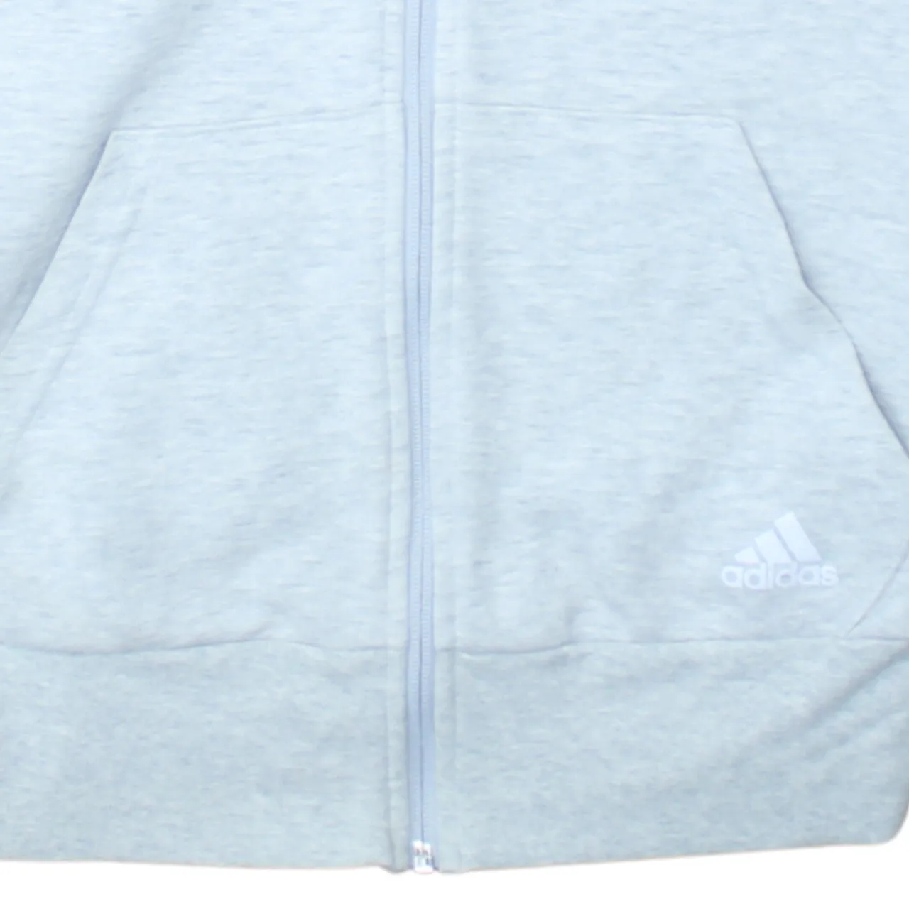 Adidas 90's Drawstring Pockets Full Zip Up Hoodie Small Grey sold by Vintage Club product image thumbnail 4