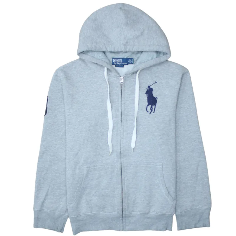 Polo Ralph Lauren 90's Lightweight Full Zip Up Hoodie Medium Grey sold by Vintage Club