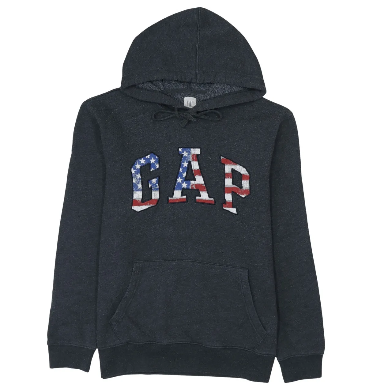 Gap 90's Spellout Pullover Hoodie Medium Grey sold by Vintage Club