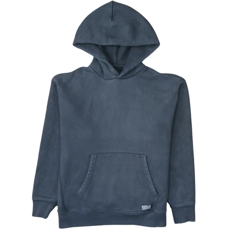 Levi's Faded Black Hoodie Men's Small Front Pocket Minimal Logo Pullover Sweatshirt made by Levi's