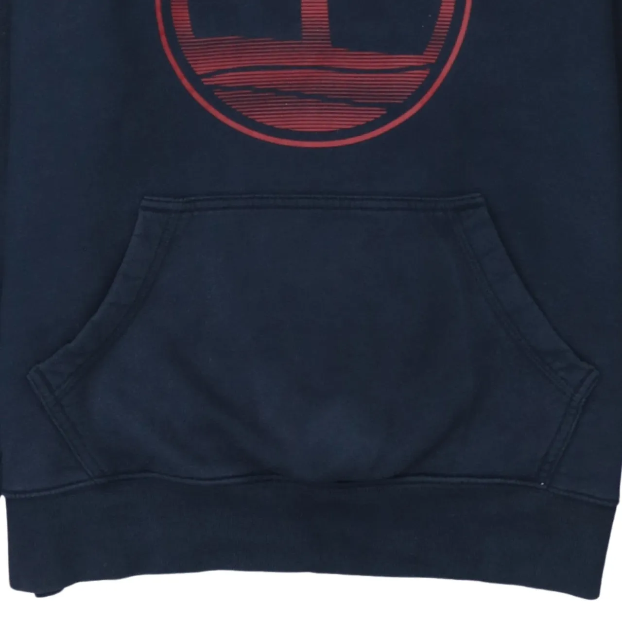 Timberland Navy Blue Hoodie Men's Medium Red Tree Logo Printed Front Pocket Sweatshirt sold by Vintage Club product image thumbnail 4