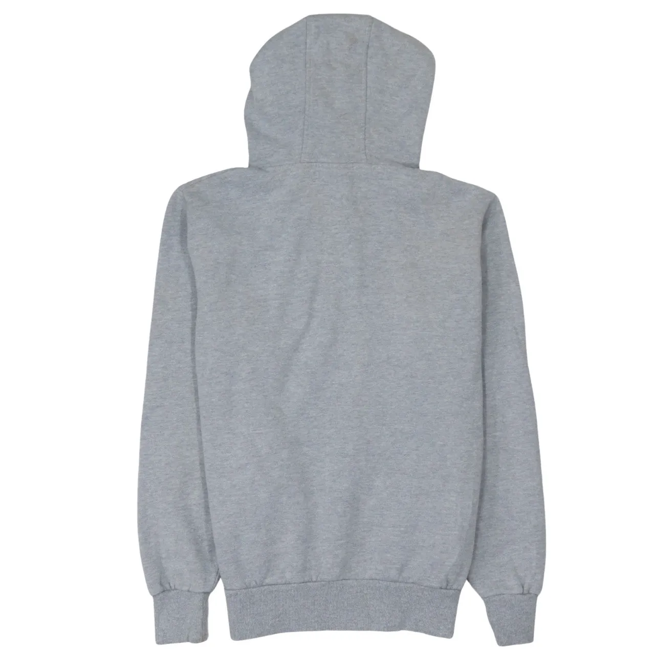 Ellesse Grey Hoodie Women’s Medium Printed Front Logo Drawstring Hood Button Pockets Sweatshirt sold by Vintage Club product image thumbnail 2