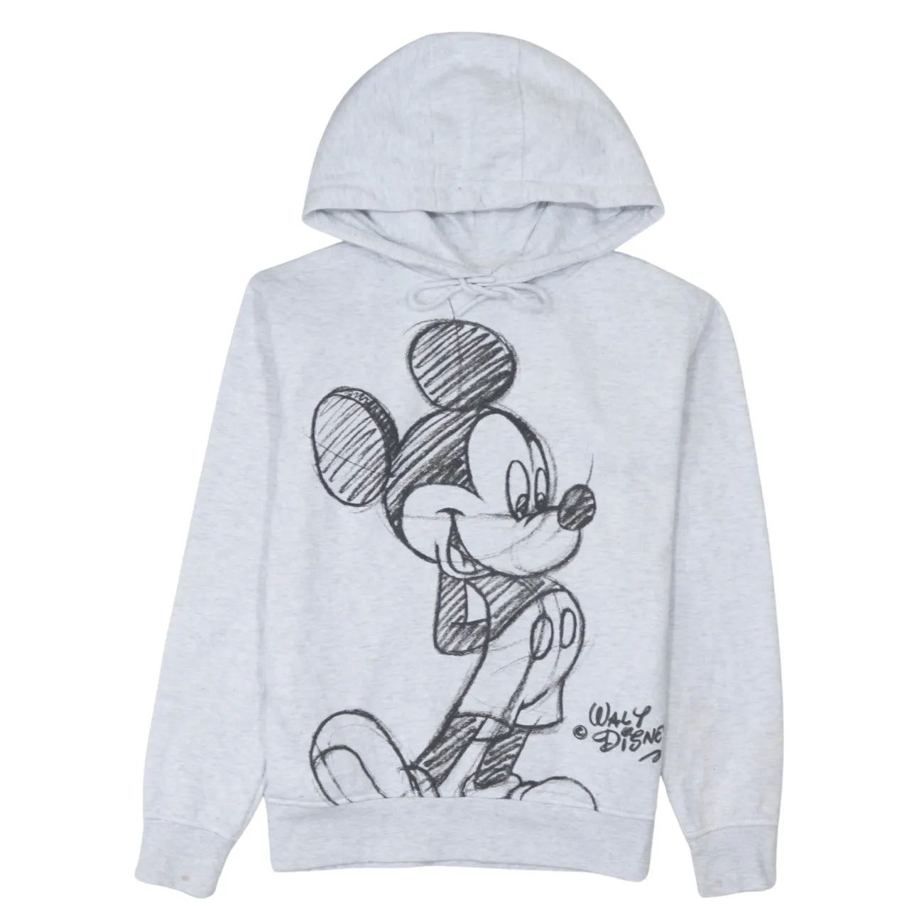 Disney 90's Mickey Mouse Pullover Hoodie XXSmall Grey sold by Vintage Club