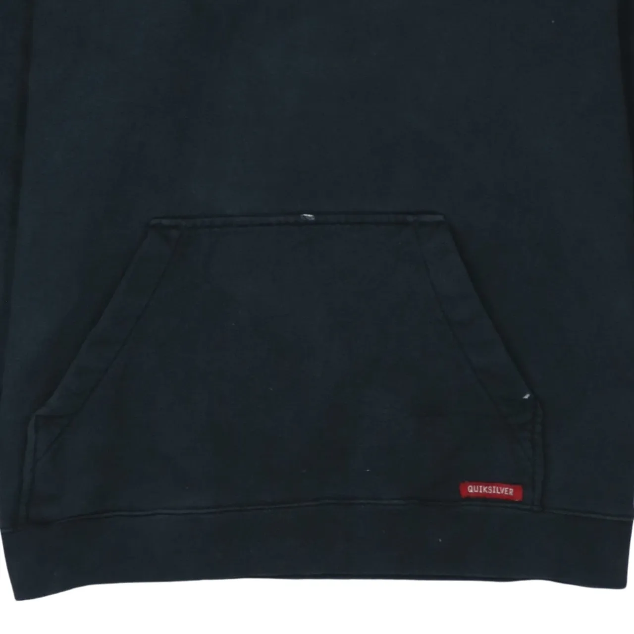 Quiksilver Black Hoodie Men's Small Printed Logo Sleeve Graphic Pullover Sweatshirt sold by Vintage Club product image thumbnail 4